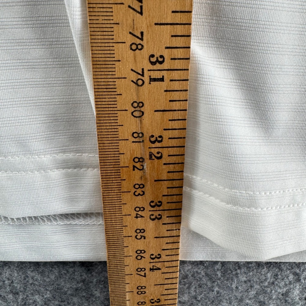 Roundtree & Yorke Polo Shirt Mens 2XT White Performance Short Sleeve Striped - Picture 8 of 9